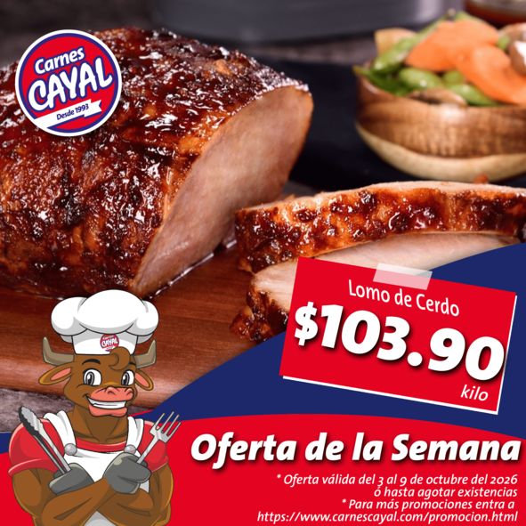 Oferta de Lomo De Cerdo Congelado.