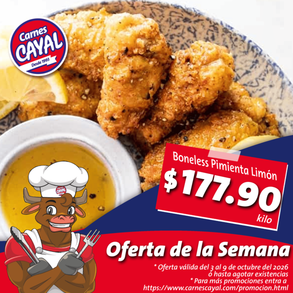 Oferta de Boneless Pimienta Limon.
