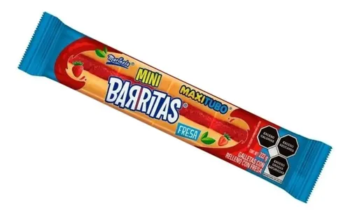 MAXI TUBO MINI BARRITAS FRESA