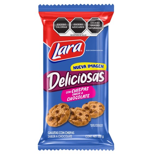GALL DELICIOSAS LARA CHISPAS DE CHOCOLATE 230 G