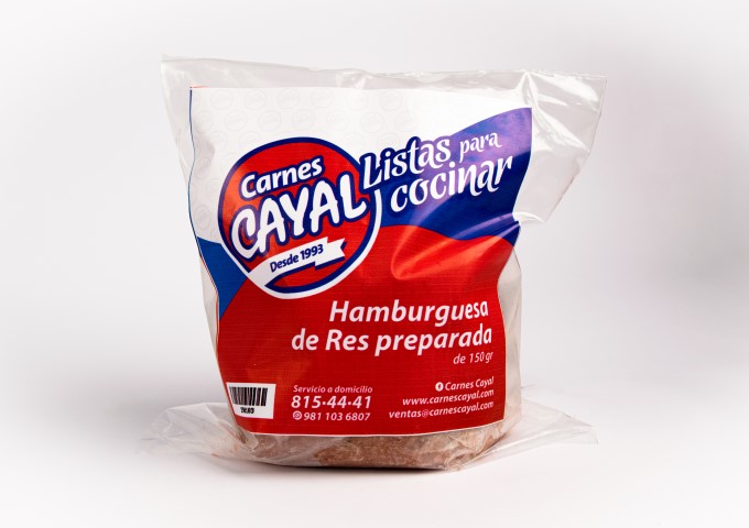 HAMBURGUESA DE RES PREPARADA DE .150 GRS